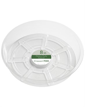 Crescent 8" Heavy Duty Clear Saucer