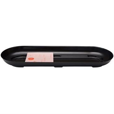 CWP 14" Black Designer Centerpiece Plant Tray Retail Ready Packaging