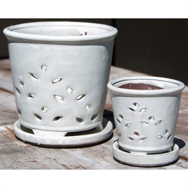 Verandah 7.5" Wsp Hilo Orchid Pot