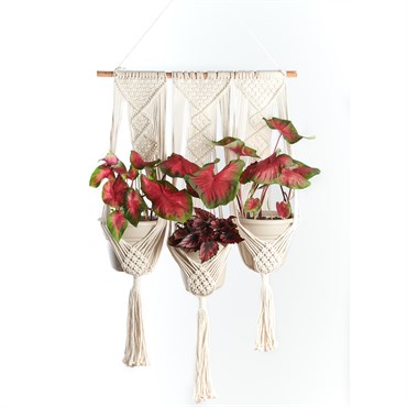 Primitive Triple Pot Wall Hanger