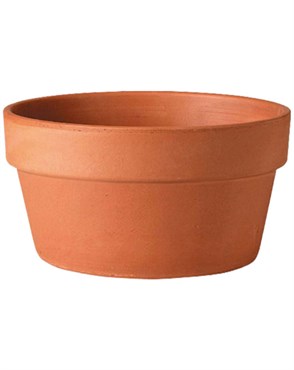 Southern Patio 8.5" Half Clay Pot Terra Cotta