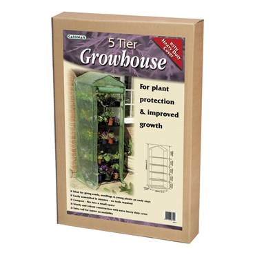 WSP 5 Tier Growhouse HD Cover 6'7" Hx 2'3"Wx 1'6"D