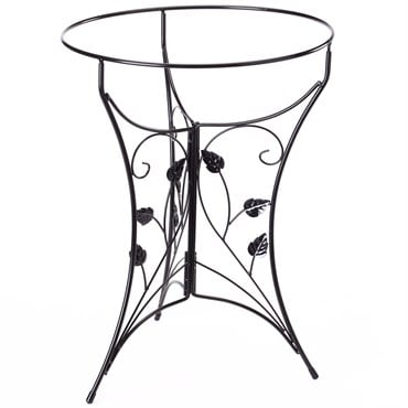 Birds Choice Metal Bird Bath Stand with Legs Ivy Leaf
