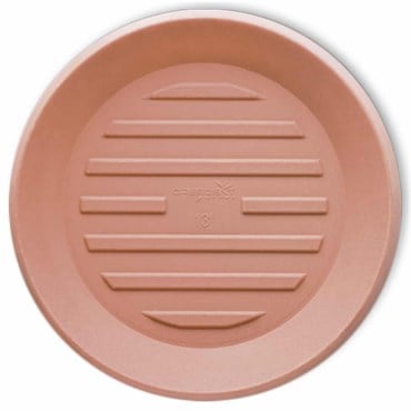 Crescent 15" Round Universal Saucer Weathered Terracotta