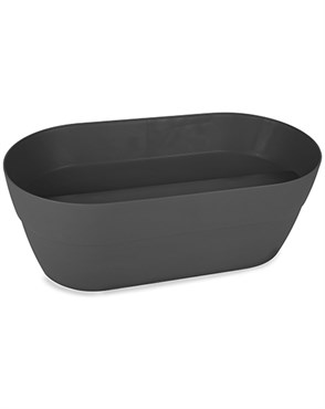 Crescent 22"x11" Ella Rail Planter Slate
