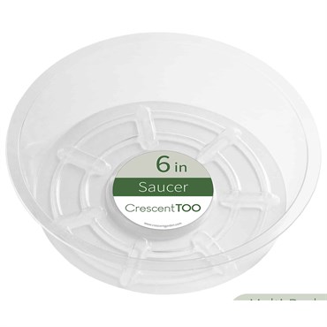 Crescent 6" Saucer Clear