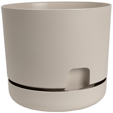 DCN 8" Oasis Self Watering Planter Mocha