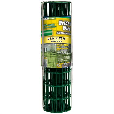 Yard Gard 2'x25' 16G Welded Wire Vinyl Green 2"x3" Mesh