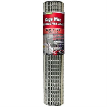 Yard Gard 30"x10' 16G Cage Wire Galvanized 1/2"x1" Mesh