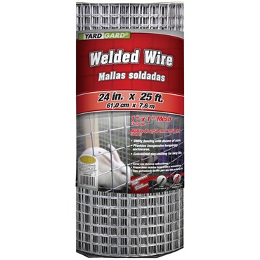 Yard Gard 2'x25' 16G Welded Wire Galvanized 1"x1" Mesh