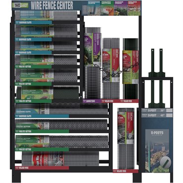 Midwest Air Tech 4' Free Standing Display Rack