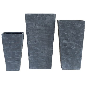 MCarr 3pc Liconfiber Tall Taper Set Gray
