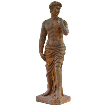 MCarr 40" Liconfiber Male Statue Rust