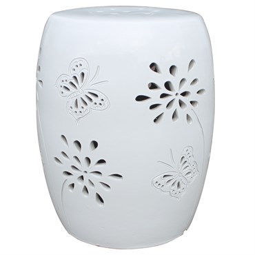 MCarr 19" Tall Butterfly Stool White