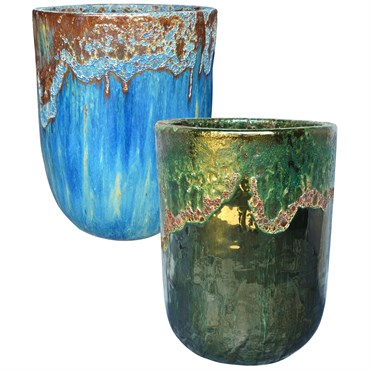 MCarr 12pc Tall Round Planter Pallet Mixed Colors