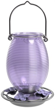 Natures Way 29oz Antique Glass Hummingbird Feeder Lilac Dreams
