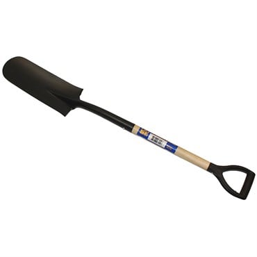 Organic 14" Drain Spade Promo With Wood D Handle