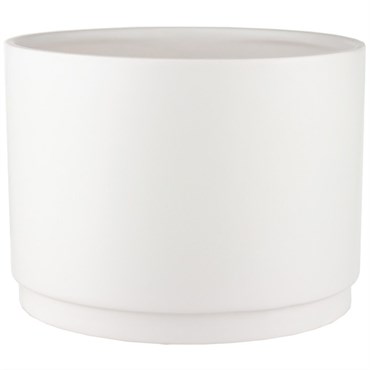 SSI 8.7"x6.4" Stepped Planter Matte White