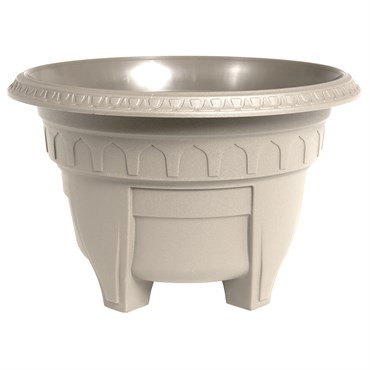 DCN 15" Azura Round Patio Planter Mocha