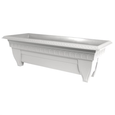 DCN 27" Rectangle Azura Patio Planter Light Grey