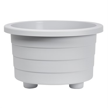 DCN 18" Futura Round Patio Planter Light Grey