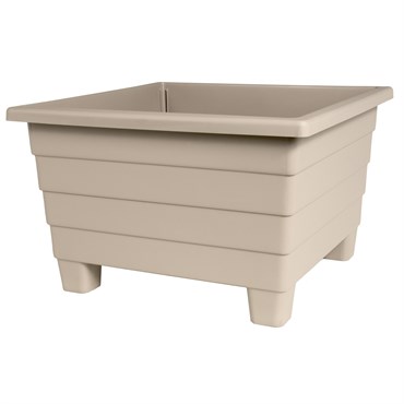 DCN 16" Futura Square Patio Planter Mocha