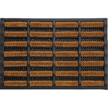 DHTG 16x24 Heavy Boot Scaper Coir & Rubber Design