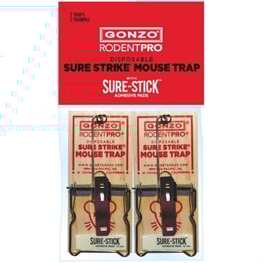 GONZO 2pk Rodent Pro Sure Stick Mouse Trap