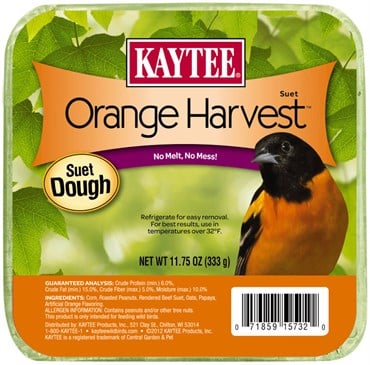 Kaytee 11.75oz Orange Harvest Suet Dough