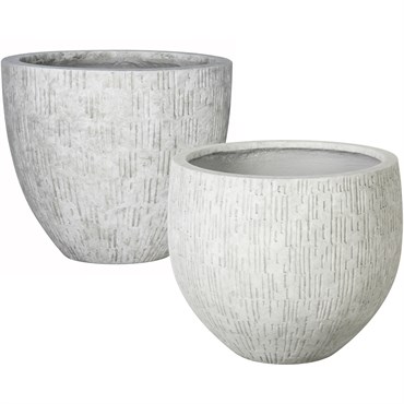 MCarr 22pc Ficonstone Round Planter Pallet Ash Gray