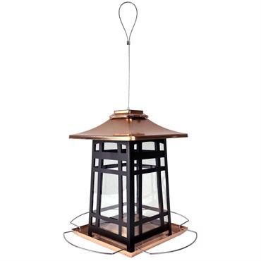 Natures Way Metal Gazebo Bird Feeder Copper Arches 3.3qt