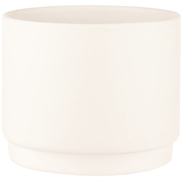SSI 5"x4.1" Stepped Planter Matte White