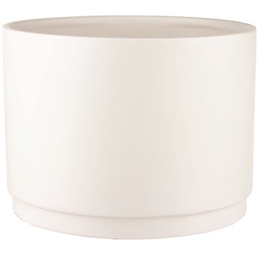 SSI 7.2"x5.6" Stepped Planter Matte White