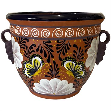 Talavera 12" Bella Especial Dolares Pot Barro