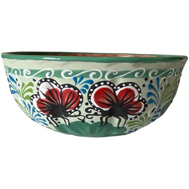 Talavera 12" Bella Especial Color Bowl Teal