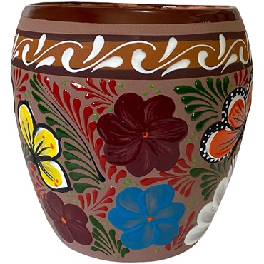 Talavera 7"Hx9"W Bella Especial Ovalo Pot Cafe