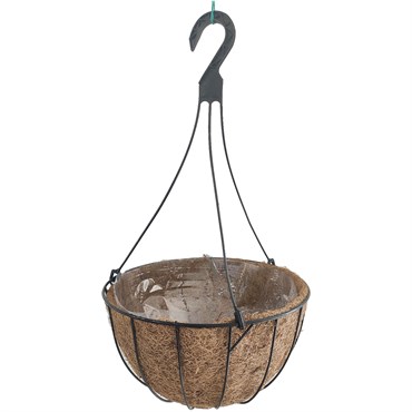 Austram 12" Progro Basic Planter with Plastic Hanger Black
