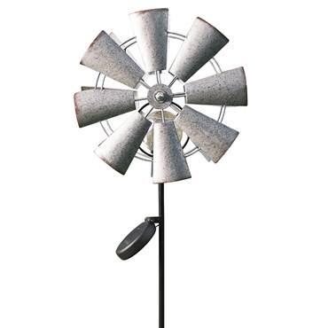 Moonrays Solar Wind Spinner w/Crackle Ball