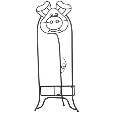 Deer Park Pig Planter Black