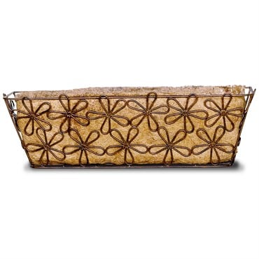 Deer Park Multi-Daisy Window Box w/ Coco Liner Small