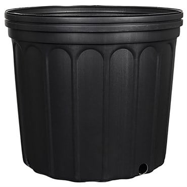 Grower Select True 3 Gallon Nursery Pot, Blow Molded, Black, 35/CS, 80CS/PL, 10.63in x 9.84in, 3.00Gal, 3Gallon
