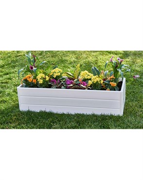 NuVue 44.5"x16.5"x11.5" Terrace Garden Box White