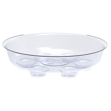 Panacea 6" diam Clear Heavy Duty Saucer