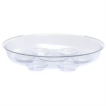 Panacea 8" D Clear Heavy Duty Saucer