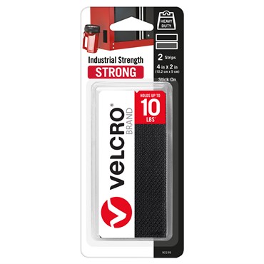 Velcro Brand 4"x2" Industrial Strength Strips Black