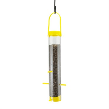 Woodlink Yellow Plastic Finch Tube Feeder