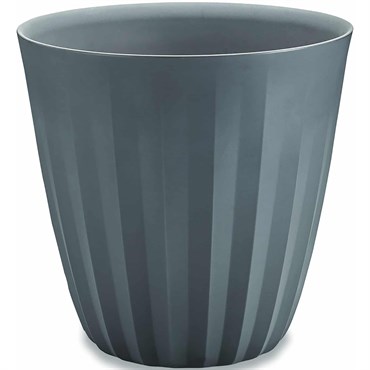 Crescent 15" Pleat Planter Slate