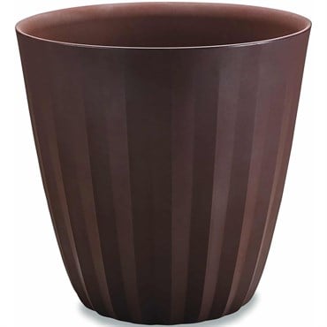 Crescent 23" Pleat Planter Bark
