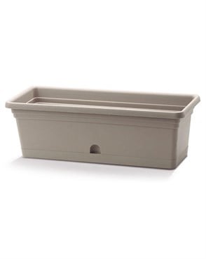 Crescent 16"x8" Emma Rectangle Planter Cappuccino