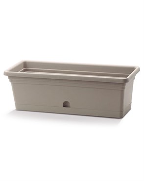 Crescent 20"x8" Rectangle Emma Planter Cappuccino
